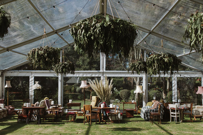 environmental photo shot at green wedding for magazine
