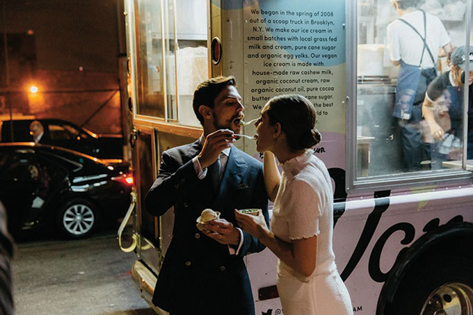 wedding newlyweds food truck photo what magazines are looking for