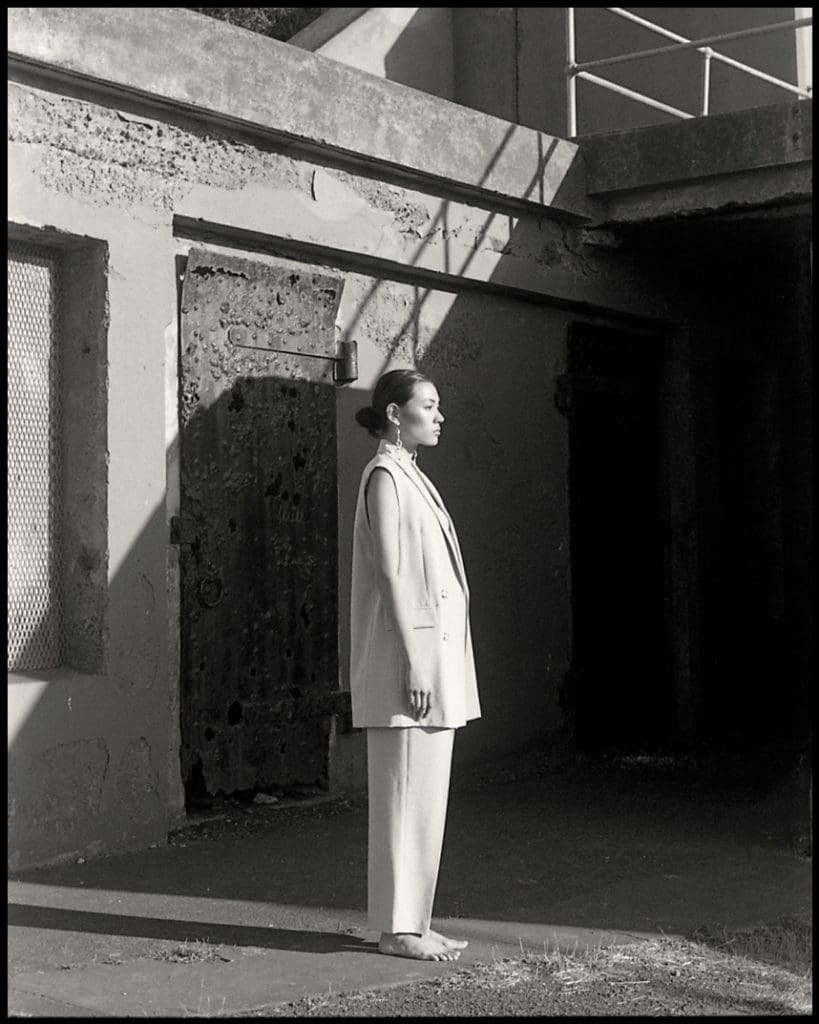Portrait shot with film by Sophie Berard.