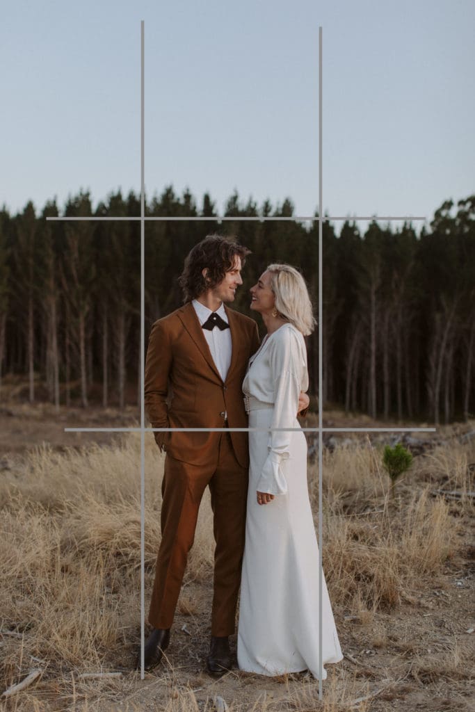 photography rule of thirds with portrait subjects in center of frame by bayly and moore