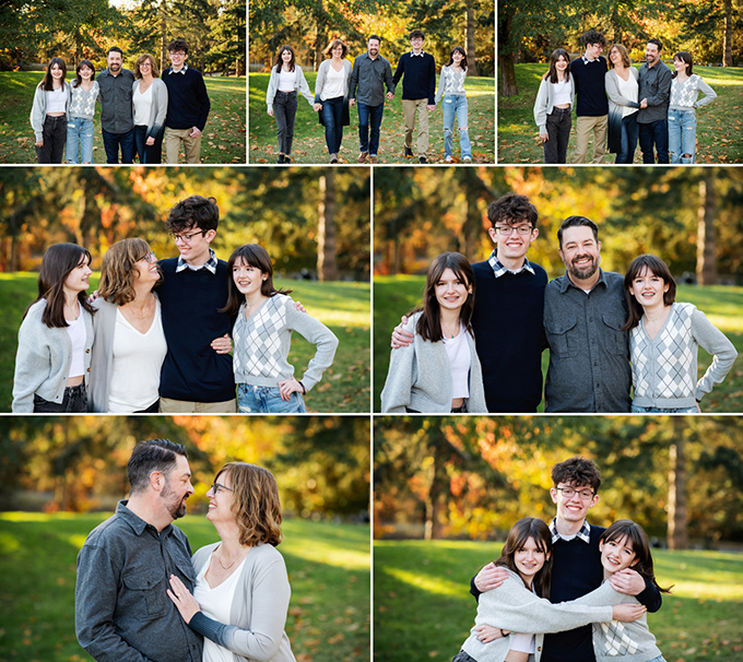walking standing and moving for family portrait poses
