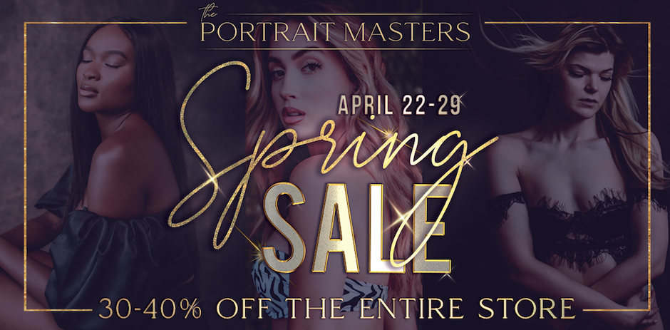 Spring Sale promo for The Portraitn Masters new courses.
