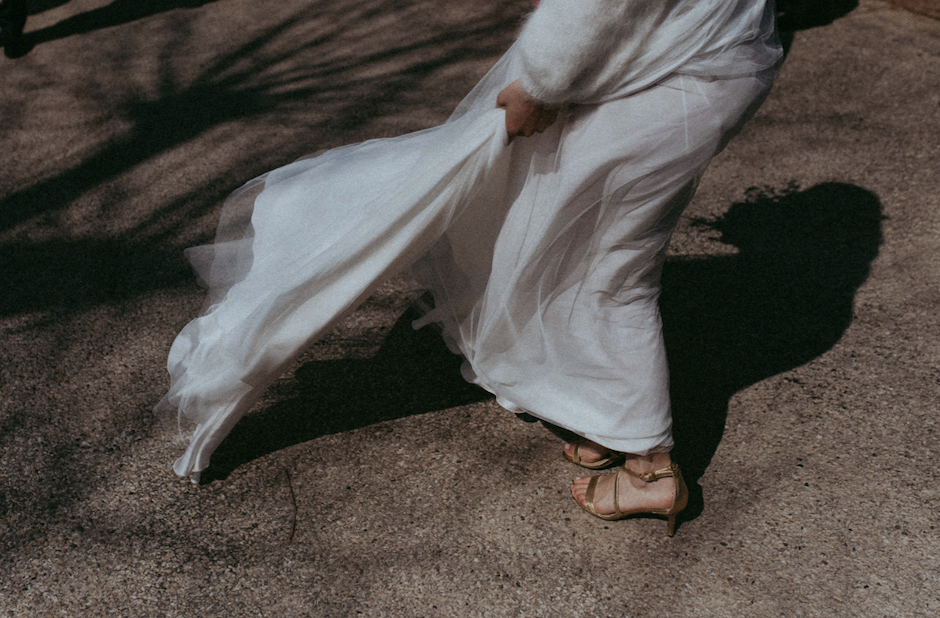 wedding dress blur
