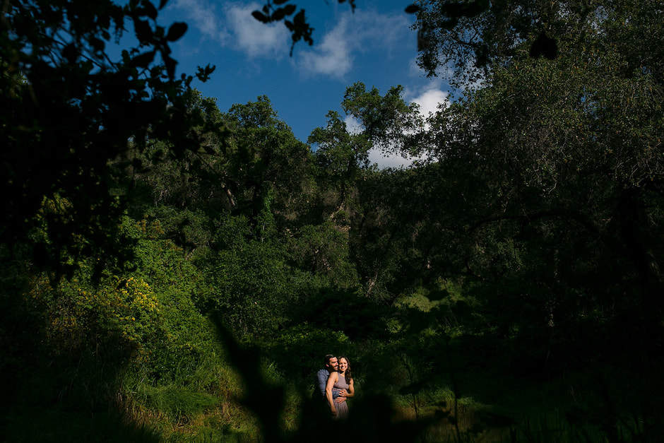 forest bride and groom