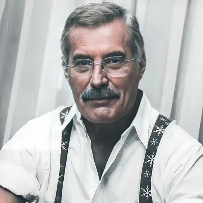 Freddie Mercury in AI portrait.