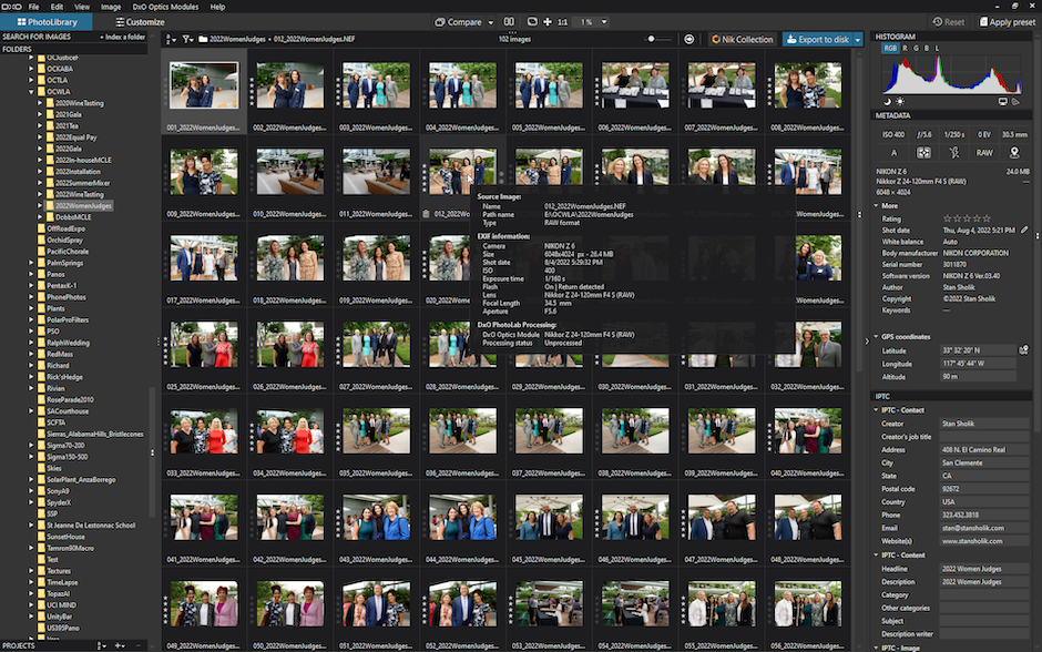 DxO PhotoLab 6 revised PhotoLibrary screen