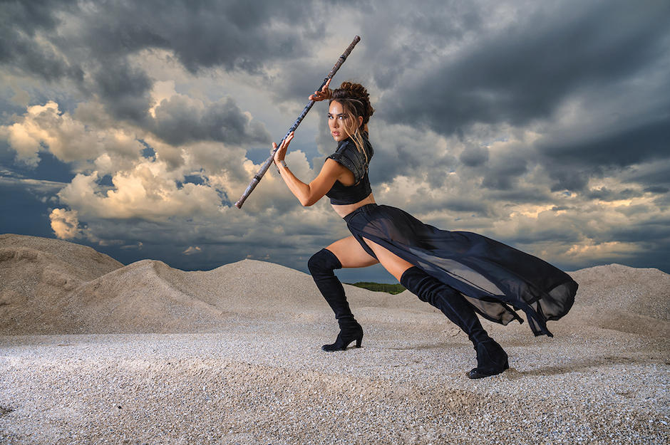 stylized photo shoot inspired by Star Wars.