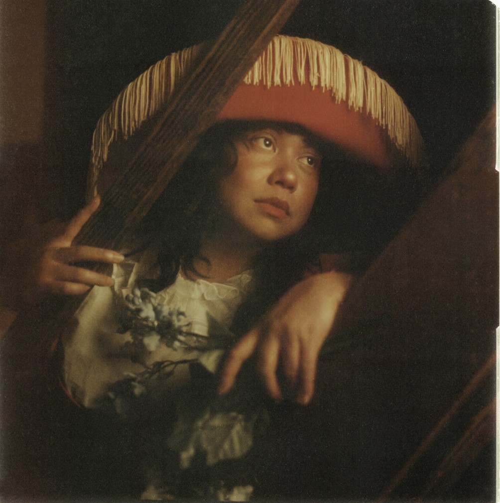 portrait of woman with sombrero.