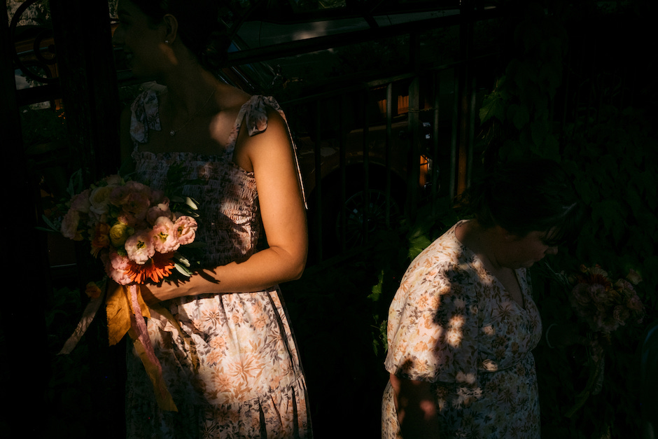 painterly scene during a wedding.