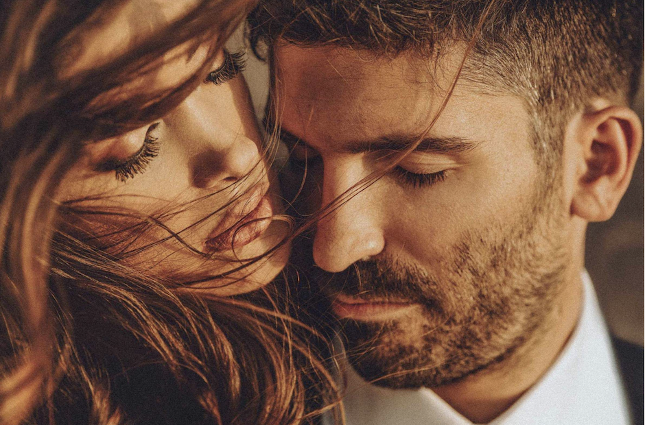 closeup of couples in love portrait.