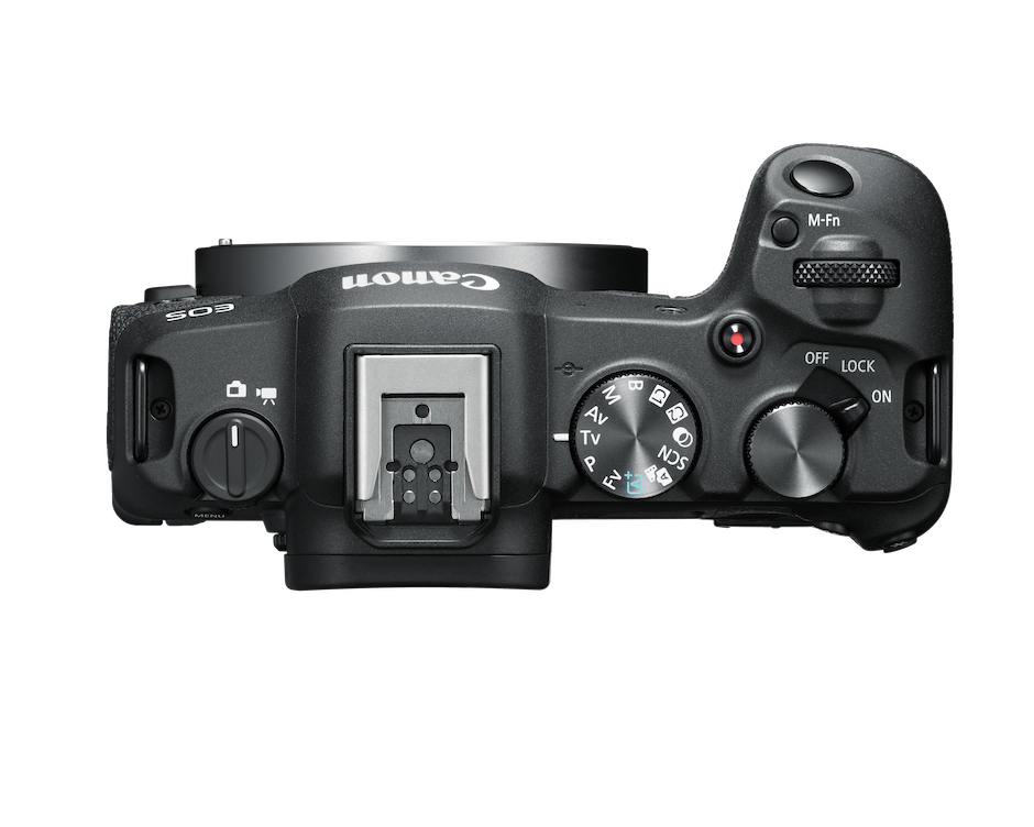 Canon's EOS R8 top view